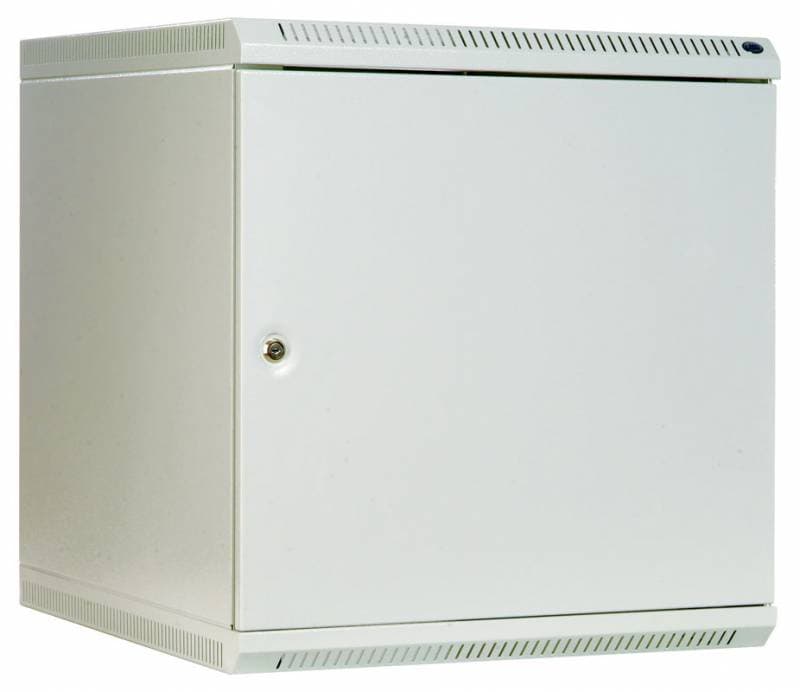 Шкаф коммутационный ЦМО (ШРН-12.650.1) настенный 12U 600x650мм пер.дв.металл несъемн.бок.пан. 100кг серый 605мм 23.1кг 180град. 632мм - фото 1