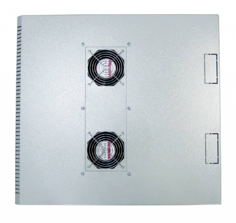Шкаф коммутационный ЦМО (ШРН-12.650.1) настенный 12U 600x650мм пер.дв.металл несъемн.бок.пан. 100кг серый 605мм 23.1кг 180град. 632мм - фото 1