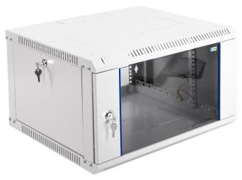 Шкаф коммутационный ЦМО ШРН-ЭКОНОМ (ШРН-Э-6.650) настенный 6U 600x650мм пер.дв.стекл 65кг серый 600мм 17.3кг 180град. 345мм - фото 2