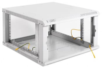 Шкаф коммутационный ЦМО ШРН-ЭКОНОМ (ШРН-Э-6.650) настенный 6U 600x650мм пер.дв.стекл 65кг серый 600мм 17.3кг 180град. 345мм - фото 5