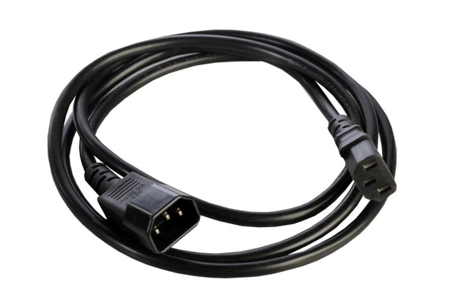 Шнур питания Rem R-10-Cord-C13-C14-3 C13-С14 проводник.:3x1мм2 3м 220В 10А (упак.:1шт) черный - фото 1