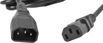 Шнур питания Rem R-10-Cord-C13-C14-3 C13-С14 проводник.:3x1мм2 3м 220В 10А (упак.:1шт) черный - фото 5