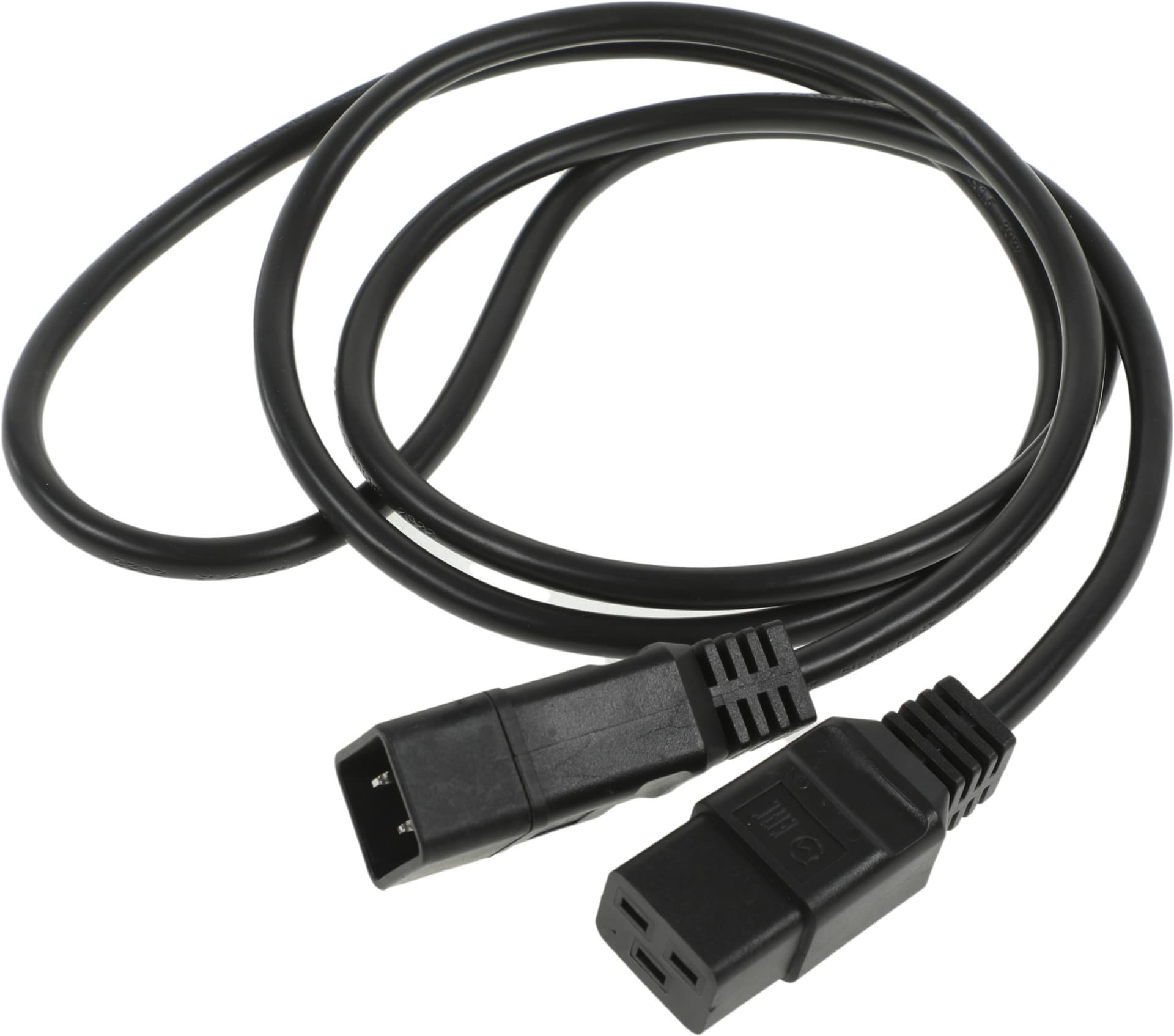 Шнур питания Rem R-16-Cord-C19-C20-1.8 C19-C20 проводник.:3x1.5мм2 1.8м 220В 16А (упак.:1шт) черный - фото 1