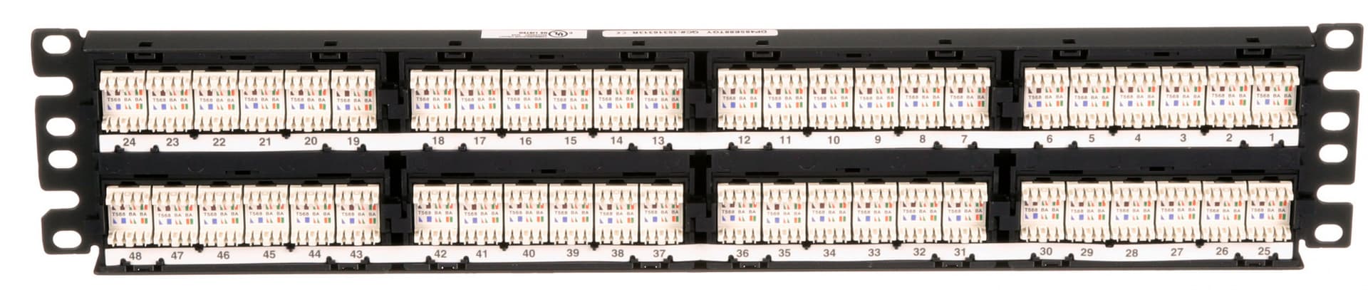 Патч-панель Panduit DP485E88TGY 19" 2U 48xRJ45 кат.5E - фото 4