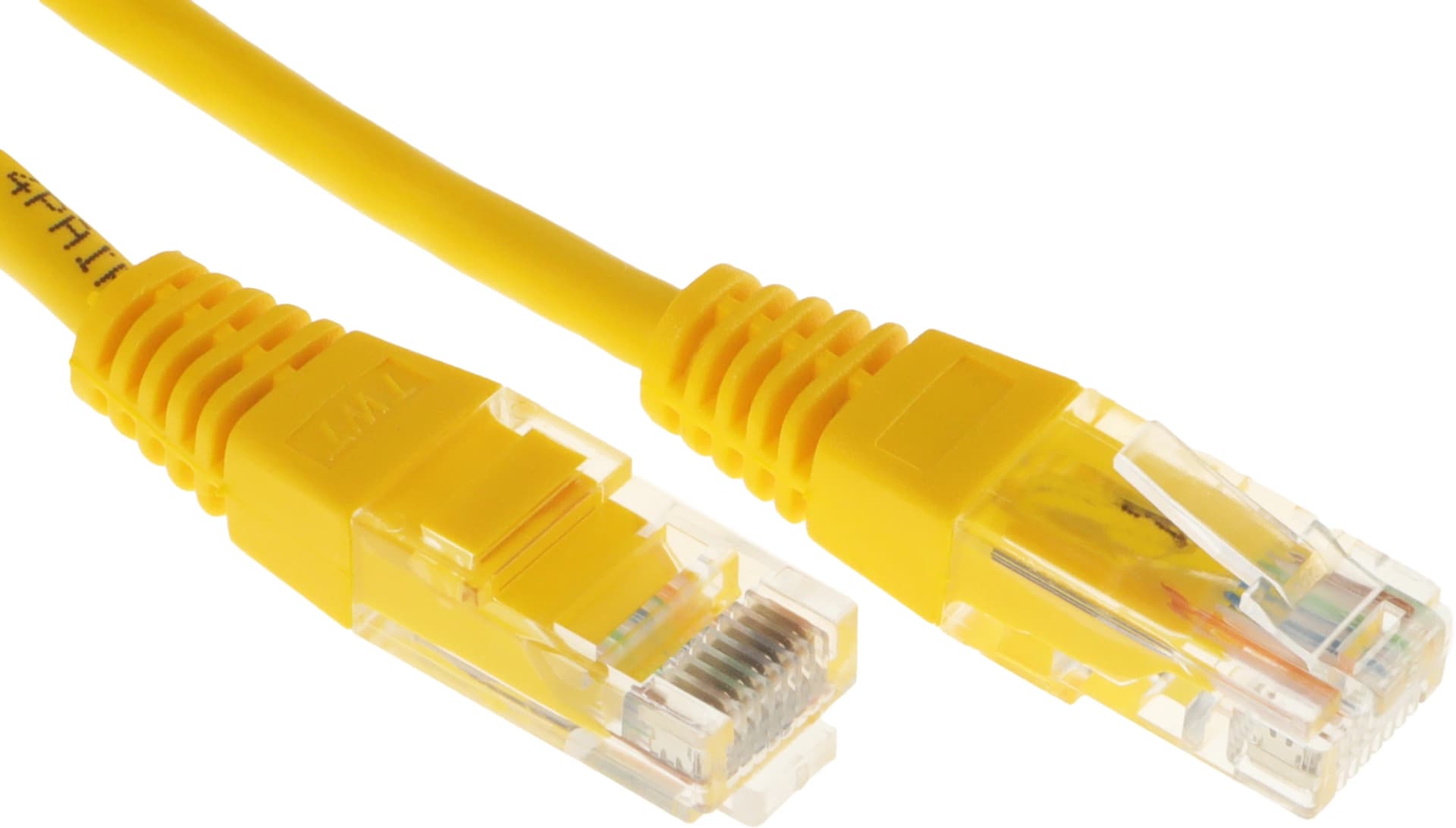 Патч-корд Lanmaster UTP TWT-45-45-5.0-YL RJ-45 вил.-вилка RJ-45 кат.5E 5м желтый ПВХ (уп.:1шт) - фото 3