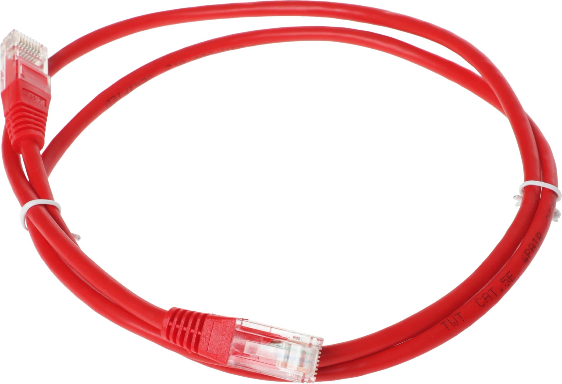 Патч-корд Lanmaster TWT-45-45-1.0-RD UTP RJ-45 вил.-вилка RJ-45 кат.5E 1м красный ПВХ (уп.:1шт) - фото 4