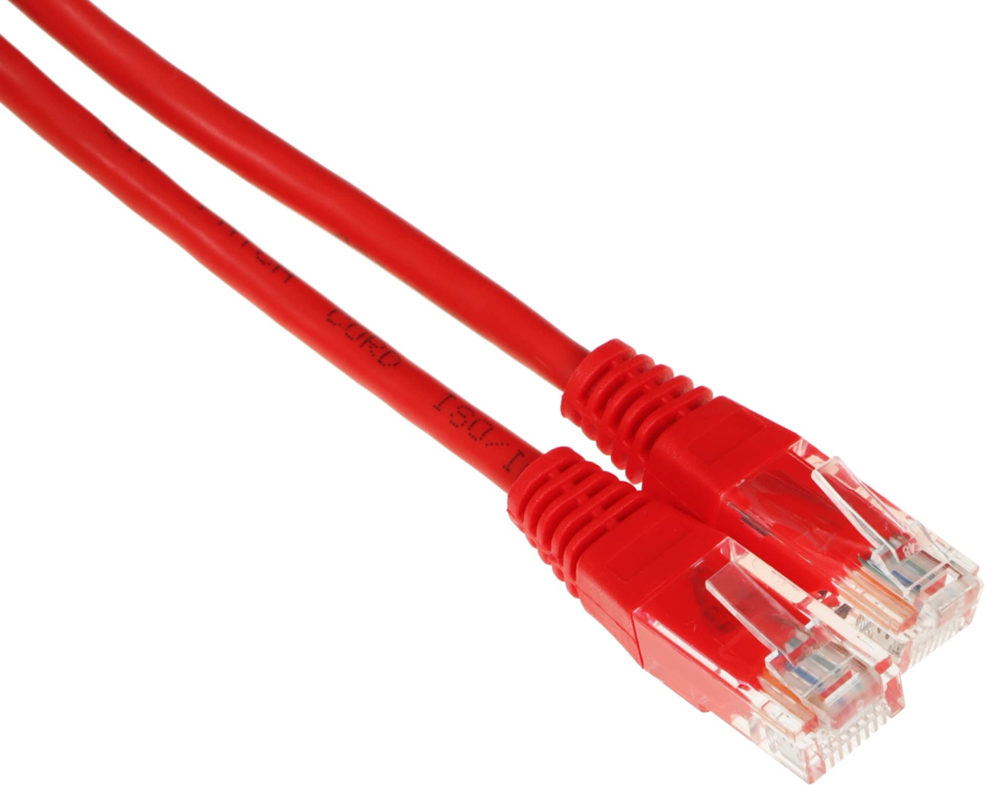 Патч-корд Lanmaster TWT-45-45-2.0-RD UTP RJ-45 вил.-вилка RJ-45 кат.5E 2м красный ПВХ (уп.:1шт) - фото 2