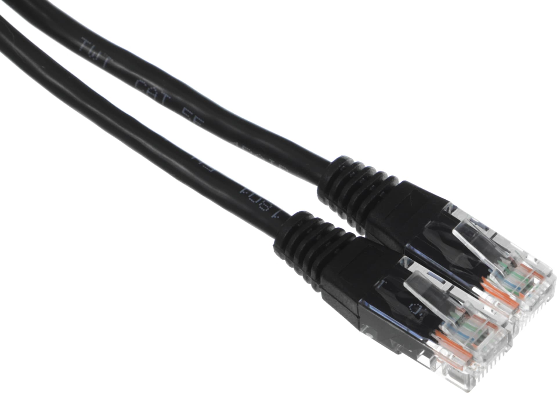 Патч-корд Lanmaster TWT-45-45-1.0-BK UTP RJ-45 вил.-вилка RJ-45 кат.5E 1м черный ПВХ (уп.:1шт) - фото 4