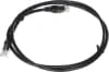 Патч-корд Lanmaster TWT-45-45-1.0-BK UTP RJ-45 вил.-вилка RJ-45 кат.5E 1м черный ПВХ (уп.:1шт) - фото 3