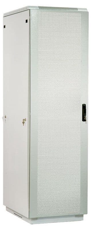 Шкаф серверный ЦМО (ШТК-М-42.6.10-4ААА) напольный 42U 600x1020мм пер.дв.перфор. задн.дв.стал.лист 2 бок.пан. направл.под закл.гайки 550кг серый 855мм 120.3кг 180град. 2030мм - фото 1