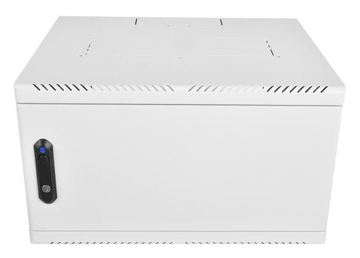 Шкаф коммутационный ЦМО (ШРН-6.650.1) настенный 6U 600x650мм пер.дв.стал.лист металл 200кг серый 600мм 19кг 180град. 346мм - фото 1