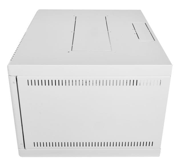 Шкаф коммутационный ЦМО (ШРН-6.650.1) настенный 6U 600x650мм пер.дв.стал.лист металл 200кг серый 600мм 19кг 180град. 346мм - фото 3